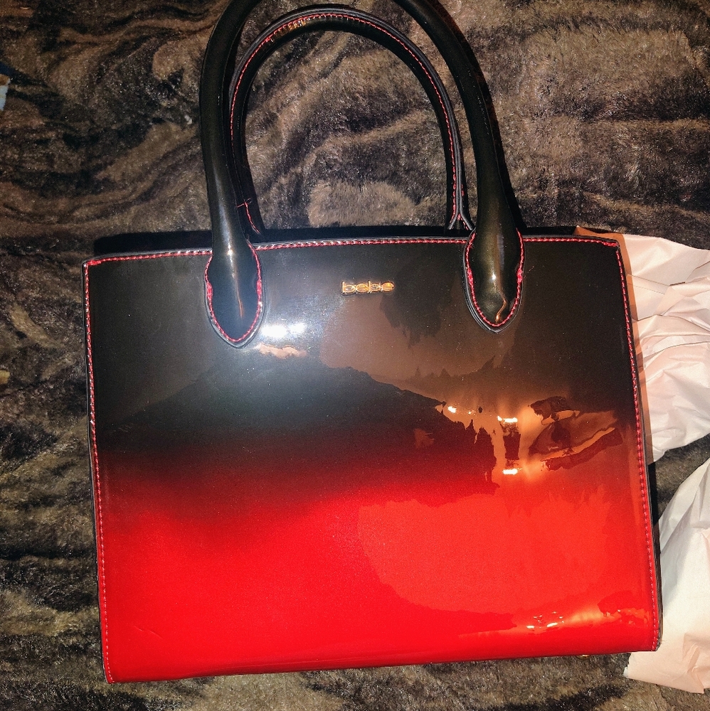 G.U.C bebe Wine & Black handbag